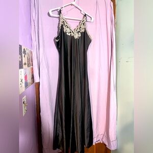 Black Lacey slip dress